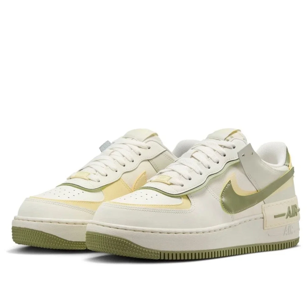 Nike Air Force 1 AF1 Shadow Women Size 10 Trainers Sail Oil Green New in Box‎